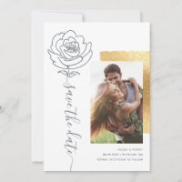 Elegante boda moderna Guardar las invitaciones de 