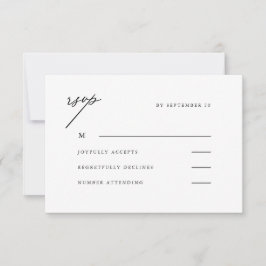 Elegante Boda Neutral Rsvp