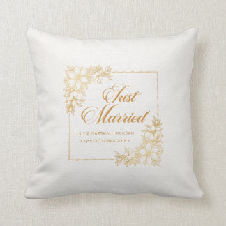 Elegante Boda recién casado| Cojín decorativo