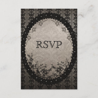 Elegante Boda RSVP de Black Lace y Secuencias