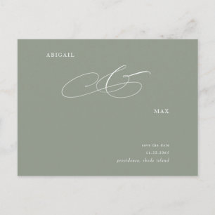 Elegante boda sabia Salva la Invitación de fecha