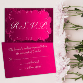 Elegante Boda Vintage Rosa RSVP