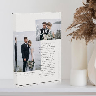 Elegante Boda Vos Guión de Amor Dos Foto Mínima