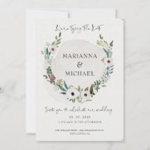 Elegante Bodas de Escritura Fina Verde Burgundy