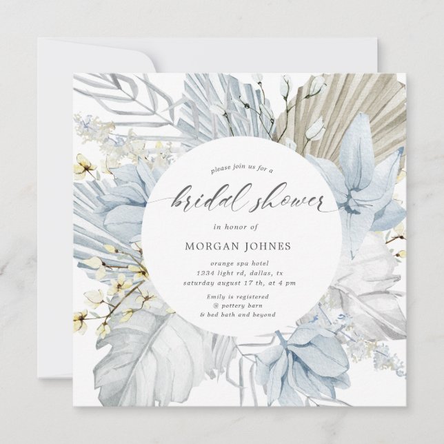 elegante bohemia floral Bridal Shower (Anverso)