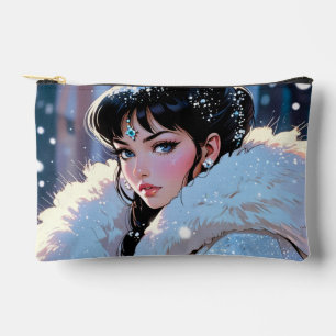 Elegante bolsa de cosméticos/caja de lápiz