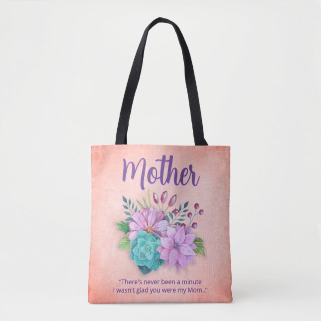 Elegante bolsa de té de la MADRE floral (Anverso)