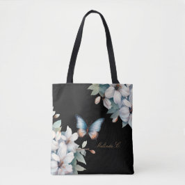 Elegante bolsa de té del día de la mariposa floral