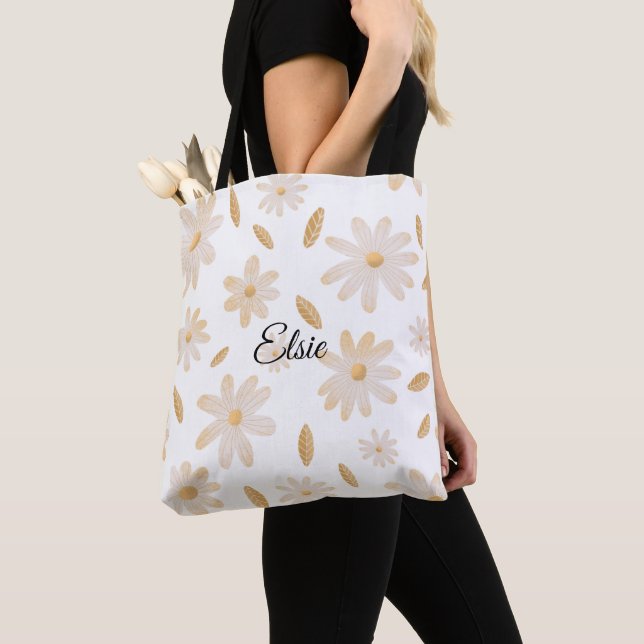 Elegante bolsa de té personalizada Daisy Hues (Detalle)