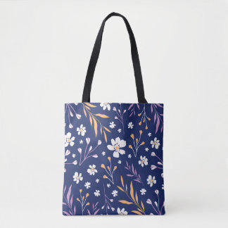 Elegante bolsa de tocador con estampado azul