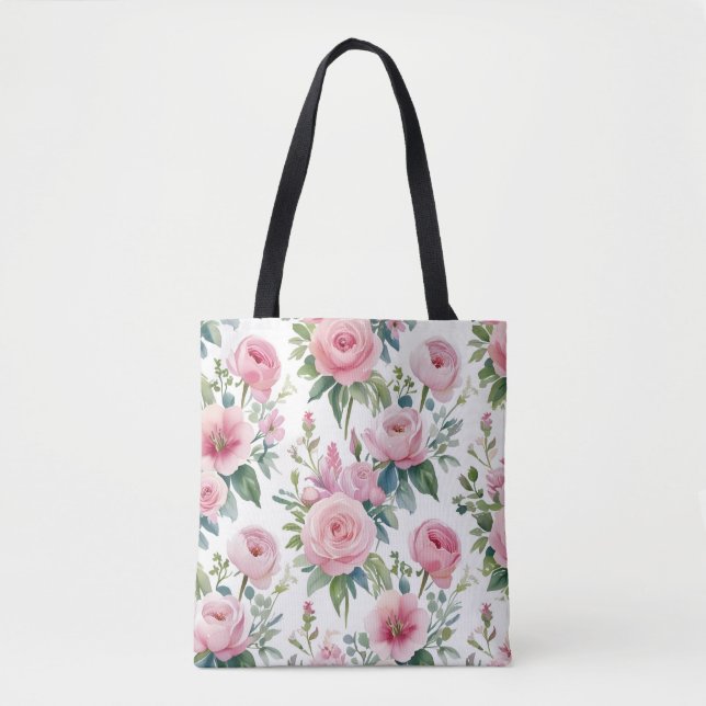 👜 elegante bolsa de tocador floral - Elegante y v (Anverso)