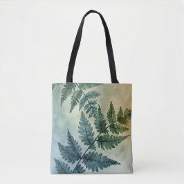 Elegante Bolsa de Tote de Hoja Verde