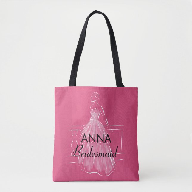 Elegante Bolsa De Tote De La Ducha Bridal De La Gu (Anverso)