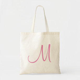 Elegante Bolsa de Tote Monograma Plantilla de Letr