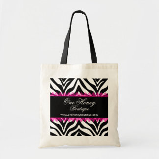 Elegante bolsa personalizada de impresión de cebra