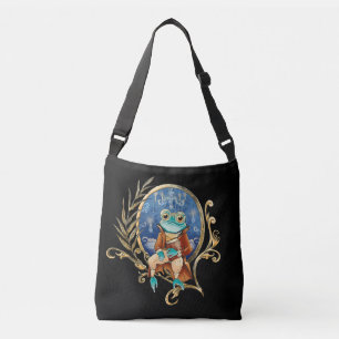 Elegante Bolso Cruzado de Rana Victoriana