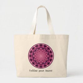 Elegante bolso de té con Mandala floral con nombre