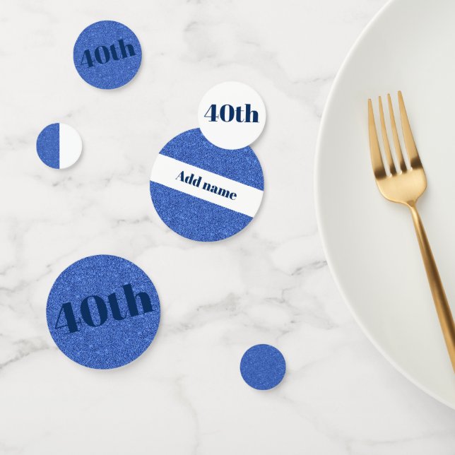 Elegante bonito, confeti de cumpleaños personaliza (Grupo)