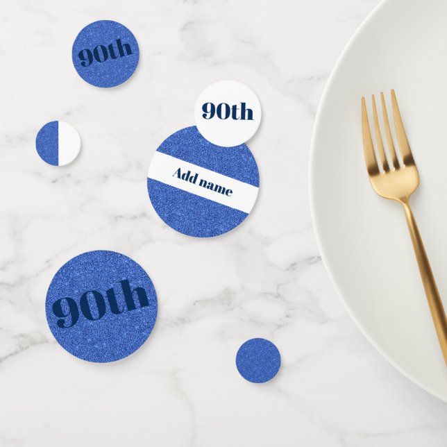 Elegante bonito, confeti de cumpleaños personaliza (Grupo)