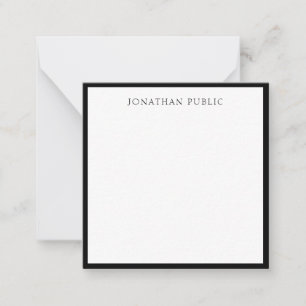 Elegante borde negro blanco moderno plantilla simp