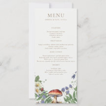 Elegante Bosque | Menú de Boda en el Bosque