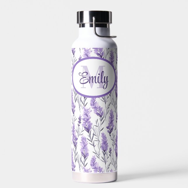 Elegante botella de agua de flores de salvia rusas (Izquierdo)