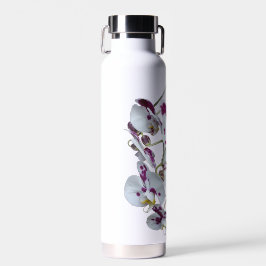 Elegante botella de agua Orquídea - hidratación fl