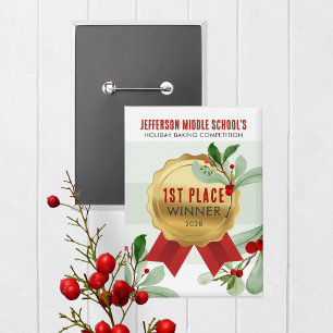 Elegante botón de premio del concurso de vacacione