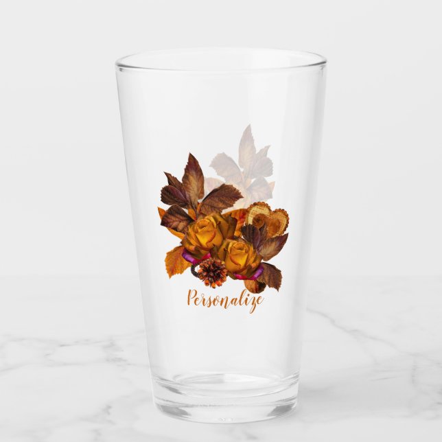 Elegante Bouquet de rosa dorada personalizado (Anverso)