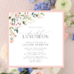 Elegante Bridal Luncheon Invitación rosa floral<br><div class="desc">La Elegante Invitación Botánica de Novias Rosa Luncheon Floral es una manera tradicional de celebrar y agradecer a sus damas de honor ante el boda, por toda la ayuda que le han dado con su boda. El diseño de esta invitación se compone de un ramo floral de rosas suaves y...</div>