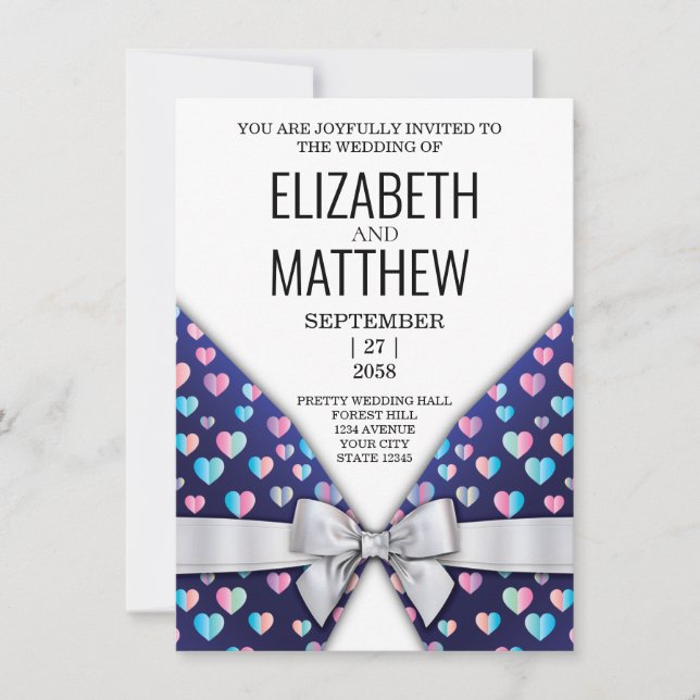 Elegante brillo de invitación y especkles del cora (Anverso)