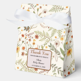 Elegante caja de Baby Shower floral