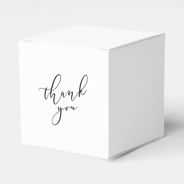 Elegante caja de favores de boda de agradecimiento (Costado Anverso)