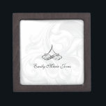 Elegante caja de Keepsake de desplazamiento<br><div class="desc">Caja de conservas perfecta para la novia y el novio,  la fiesta de bodas o todos los invitados. Cambie el texto para tener su propio mensaje personal y/o foto. Excelente para todas las ocasiones; bodas,  cumpleaños,  aniversarios y más.</div>