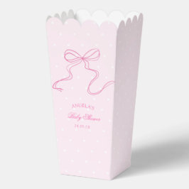 Elegante caja favorita Baby Shower de color rosa