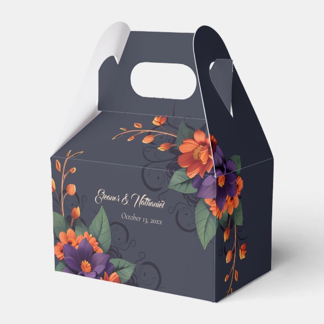 Elegante caja gótica 3D floral favorita (Front Side)