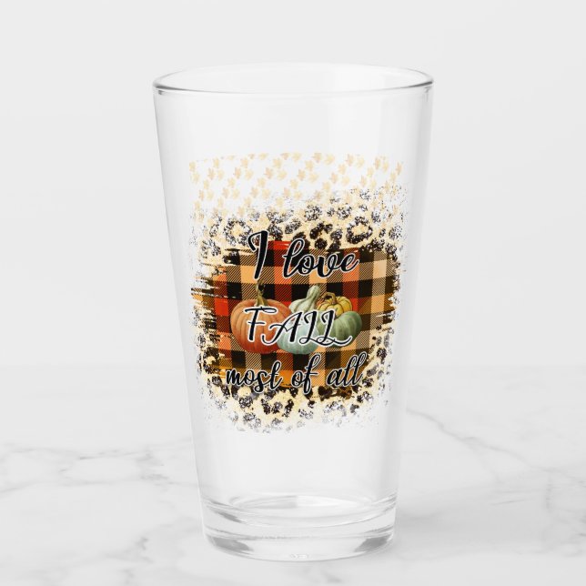 Elegante Calabaza de amor de otoño vintage (Anverso)