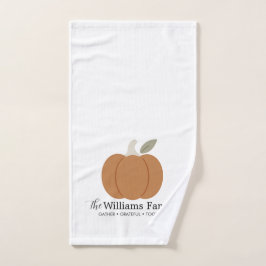Elegante Calabaza de Otoño Nombre Familia Acción d