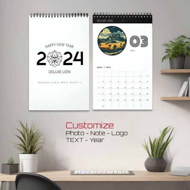 Elegante calendario Minimalista de pared para la e (Subido por el creador)