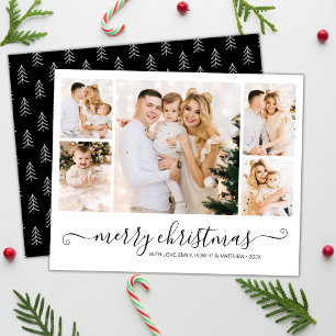 Elegante Caligrafía 5 Tarjeta de Navidades de Coll