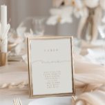 Elegante Caligrafía Beige Nueve Número De Mesa<br><div class="desc">El diseño presenta un tipo de letra manuscrito y un diseño minimalista moderno. Diseñado para coordinar con para la Colección Invitación a Boda "Glam Natural". Para cambiar detalles, haga clic en "Personalizar esta plantilla", "Detalles". Para mover el texto o cambiar el tamaño, la fuente o el color, haga clic en...</div>