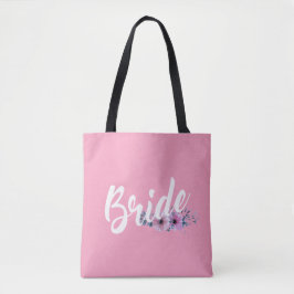 Elegante caligrafía Boda de novia | Bolsa de Tote