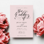 Elegante caligrafía clásica invitación a la boda<br><div class="desc">Elegante caligrafía clásica invitación a la boda</div>