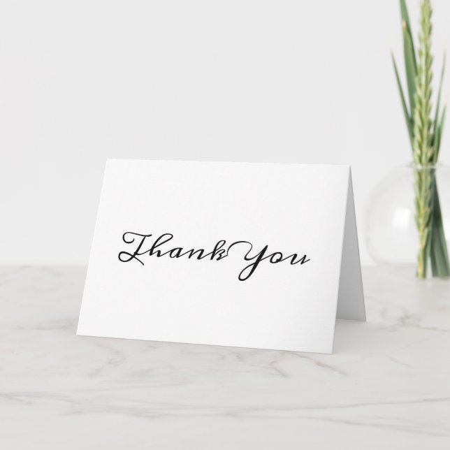 Elegante caligrafía de escritura a mano Tarjeta de (Anverso)