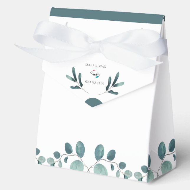 Elegante caligrafía de vegetación caja favorita de (Anverso)