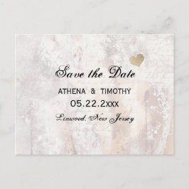 Elegante caligrafía Guardar la postal de regencia 