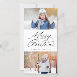 Elegante caligrafía guión Feliz Navidad 2 foto