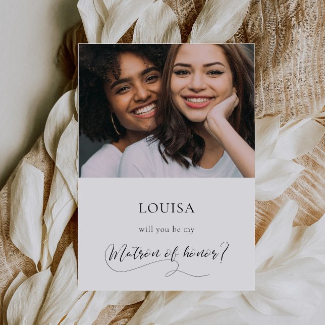 Elegante caligrafía Matrón de la tarjeta de propue (Subido por el creador)