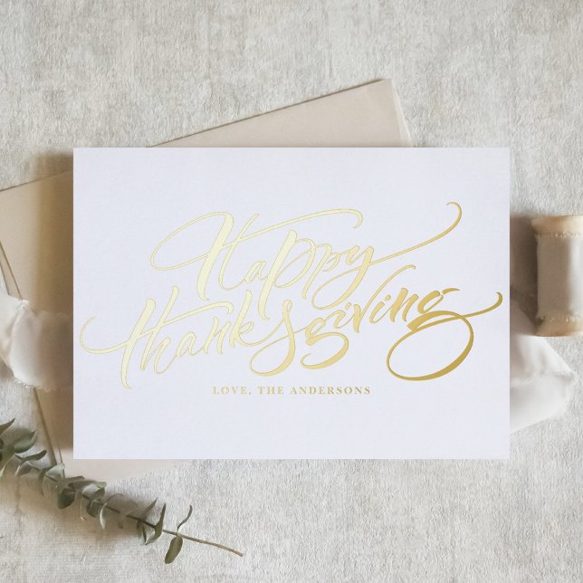 Elegante caligrafía moderna Feliz Día de Gracias (Subido por el creador)