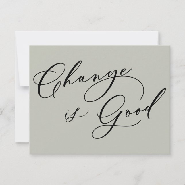 Elegante Cambio es Buen Anuncio de Movimiento de S (Anverso)